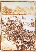 Francisco Goya Crowd in a Park oil painting